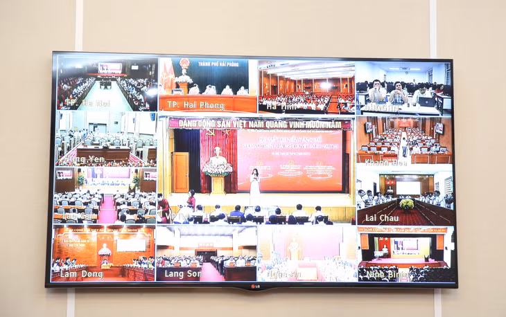 Hội nghị được kết nối tới các điểm cầu địa phương trên toàn quốc - Ảnh: VGP/Nguyễn Hoàng