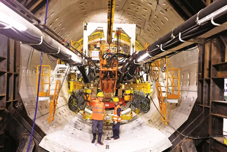 Công nghệ đào hầm bằng robot khiên đào TBM được ứng dụng trên tuyến Metro số 1 TP.HCM