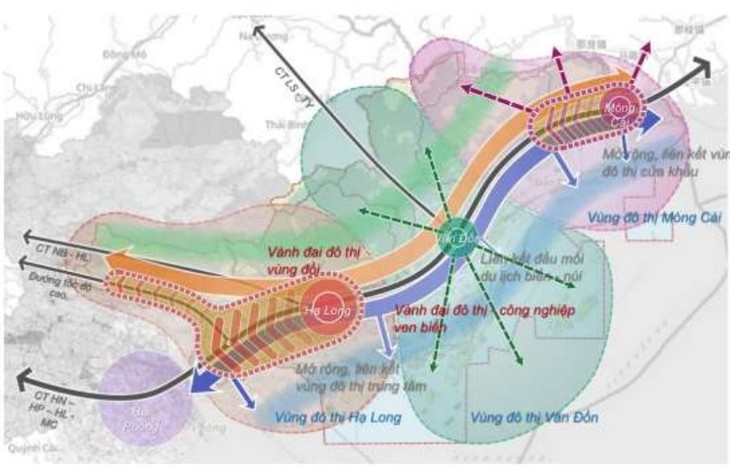 Cấu trúc không gian tỉnh Quảng Ninh đến năm 2030, tầm nhìn 2050 Cấu trúc không gian tỉnh Quảng Ninh đến năm 2030, tầm nhìn 2050