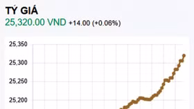Tỷ giá trung tâm. Nguồn: NHNN