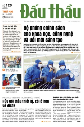 BÁO ĐẤU THẦU SỐ 120 - 2025