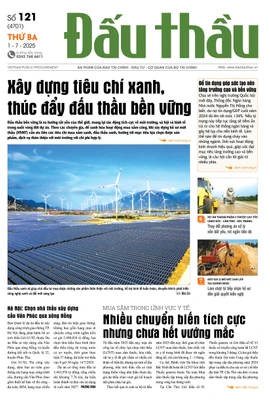 BÁO ĐẤU THẦU SỐ 121 - 2025