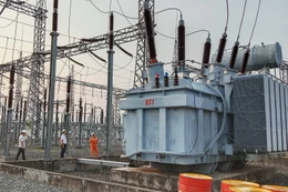 Hình ảnh một dự án trạm biến áp 220kV (ảnh: Internet)