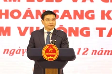 Bộ trưởng Bộ Tài chính Nguyễn Văn Thắng phát biểu chỉ đạo tại hội nghị. 