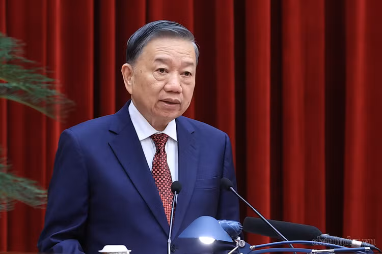 Tổng Bí thư, Chủ tịch nước Tô Lâm phát biểu bế mạc Hội nghị lần thứ ba của Ban Chấp hành Trung ương Đảng khóa XIV - Ảnh VGP/Nhật Bắc