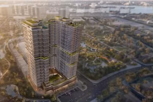 Maison Privée có quy mô khoảng 0,8 ha, gồm 490 căn hộ thuộc hai tòa tháp cao 35 tầng tại khu vực Tây Hồ, Hà Nội