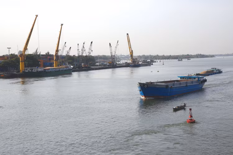 Dự án Phát triển các hành lang đường thủy và logistics khu vực phía Nam trải dài trên địa bàn TP. Đồng Nai và các tỉnh Tây Ninh, Đồng Tháp, Vĩnh Long. Ảnh: Lê Tiên
