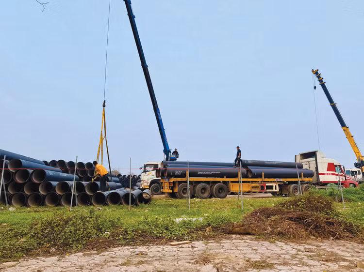 Gói thầu cấp nước sinh hoạt tại tỉnh Gia Lai có giá 70,417 tỷ đồng, thu hút 4 nhà thầu tham dự. Ảnh: Nhã Chi