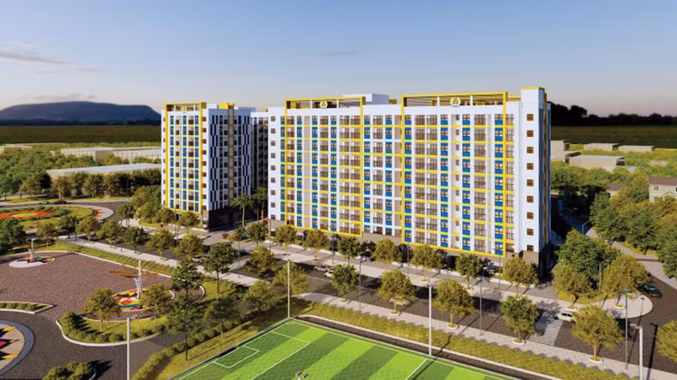 Phối cảnh Dự án Nhà ở xã hội Công đoàn tại phường Việt Yên, tỉnh Bắc Ninh. Ảnh: Trần Tuấn