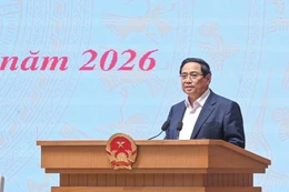 Thủ tướng Phạm Minh Chính, Trưởng Ban Chỉ đạo của Chính phủ về phát triển khoa học, công nghệ, đổi mới sáng tạo, chuyển đổi số và Đề án 06, chủ trì phiên họp lần thứ nhất năm 2026 của Ban Chỉ đạo - Ảnh: VGP/Nhật Bắc