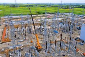 Dự án Trạm biến áp 500kV Thái Bình và đấu nối có tổng vốn đầu tư hơn 1.600 tỷ đồng, được xây dựng tại xã Thần Khê, tỉnh Hưng Yên. Ảnh minh họa: Nhã Chi