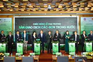 Lễ khai trương Sàn giao dịch các-bon trong nước được tổ chức sáng 29/6