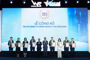 Công ty CP Hệ thống công nghệ ETC (ETC) được xếp hạng Top 3 Công ty công nghệ cung cấp sản phẩm, dịch vụ và giải pháp chuyển đổi số uy tín năm 2026, thuộc bảng xếp hạng Top 10 Công ty công nghệ uy tín do Công ty CP Báo cáo đánh giá Việt Nam (Vietnam Report) công bố