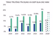 Tăng trưởng tín dụng phân hóa rõ rệt 