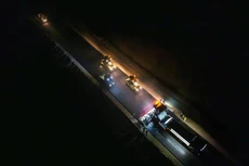 Các mũi thi công làm việc 22/24 giờ mỗi ngày để sớm đưa cao tốc Đồng Đăng – Trà Lĩnh vào khai thác Ảnh ĐC