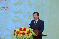 Bộ trưởng, Chủ nhiệm Văn phòng Chính phủ Trần Văn Sơn, Người phát ngôn của Chính phủ, chủ trì họp báo Chính phủ thường kỳ tháng 12 - Ảnh: VGP/Minh Khôi