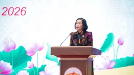 Phó Chủ tịch Quốc hội Nguyễn Thị Thanh phát biểu tại Hội nghị