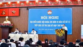 Chủ tịch Quốc hội nhấn mạnh: Quốc hội sẽ tiếp tục tăng cường giám sát việc điều hành giá, kiểm soát lạm phát... - Ảnh: TTXVN