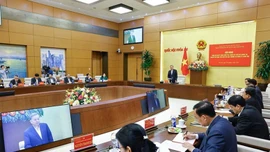 Đoàn kiểm tra, giám sát số 10 của Bộ Chính trị, Ban Bí thư do Tổng Bí thư Tô Lâm làm Trưởng đoàn tổ chức Hội nghị công bố quyết định kiểm tra, giám sát của Bộ Chính trị, Ban Bí thư năm 2026 đối với Ban Thường vụ Đảng ủy Quốc hội - Ảnh: TTXVN