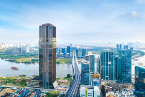 VIFC-HCMC có quy mô khoảng 898 ha, trải rộng trên địa bàn phường Sài Gòn, phường Bến Thành và khu đô thị mới Thủ Thiêm (phường An Khánh). Ảnh: Văn Trung