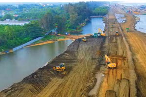 Dự án Xây dựng đường vượt biển kết nối khu vực Cần Giờ và Bà Rịa - Vũng Tàu dự kiến có tổng chiều dài khoảng 14,06 km. Ảnh: Song Lê