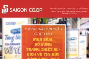 Liên hiệp Hợp tác xã Thương mại Thành phố Hồ Chí Minh thông báo mời thầu