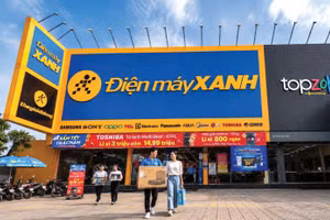 Điện Máy Xanh đang dần thu hẹp chuỗi cửa hàng Điện Máy Xanh, Thế Giới Di Động và TopZone. Ảnh: Nhã Chi