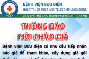 Bệnh viện Bưu điện thông báo mời chào giá