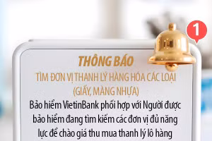 Thông báo tìm đơn vị thanh lý hàng hóa các loại (giấy, màng nhựa) 