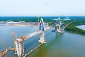 Cận cảnh Dự án cầu Phước An. Ảnh: Thành An