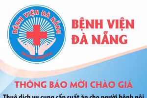 Thông báo mời chào giá Thuê dịch vụ cung cấp suất ăn cho người bệnh nội trú tại Bệnh viện Đà Nẵng năm 2026