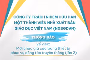 Thông báo về việc: Mời chào giá các trang thiết bị phục vụ công tác truyền thông (lần 2)