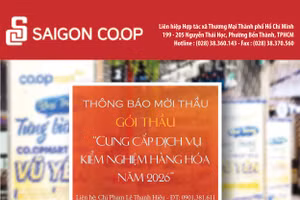 Liên hiệp Hợp tác xã thương mại thành phố Hồ Chí Minh thông báo mời thầu