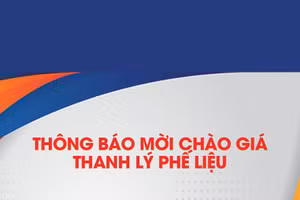 Thông báo mời chào giá thanh lý phế liệu