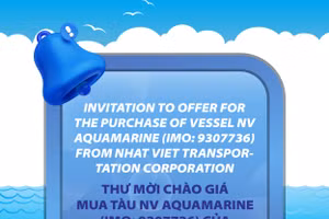 THƯ MỜI CHÀO GIÁ MUA TÀU NV AQUAMARINE (IMO: 9307736) CỦA CÔNG TY CỔ PHẦN VẬN TẢI NHẬT VIỆT 