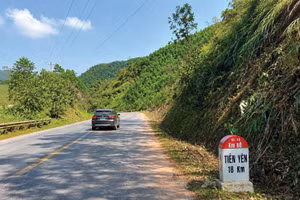 Gói thầu TC03 (14) có giá 764,321 tỷ đồng, thuộc Dự án thành phần 2 Cải tạo, nâng cấp Quốc lộ 4B đoạn trên địa bàn tỉnh Quảng Ninh. Ảnh: Phúc An