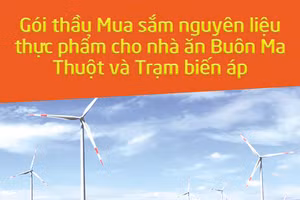 Công ty TNHH Đầu tư năng lượng mới Krongbuk thông báo chào hàng cạnh tranh