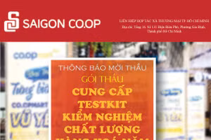 Liên hiệp Hợp tác xã thương mại thành phố Hồ Chí Minh thông báo mời thầu
