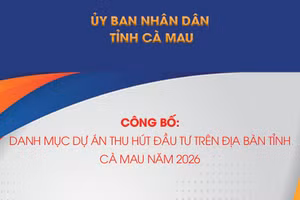 Danh mục dự án thu hút đầu tư trên địa bàn tỉnh Cà Mau năm 2026