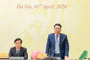 Phó Chủ nhiệm Văn phòng Quốc hội Nguyễn Văn Hiển cho biết, Kỳ họp thứ nhất, Quốc hội Khóa XVI sẽ quyết định vấn đề về nhân sự, lập pháp và các kế hoạch quốc gia giai đoạn 2026 – 2030. Ảnh: Nguyễn Hoàng