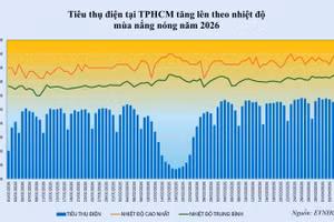 Biểu đồ tiêu thụ điện TP.HCM