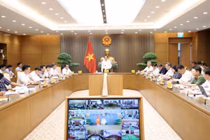 Phó Thủ tướng Hồ Quốc Dũng chủ trì Hội nghị quán triệt, thúc đẩy triển khai Chương trình Mục tiêu quốc gia (MTQG) xây dựng nông thôn mới, giảm nghèo bền vững và phát triển kinh tế-xã hội vùng đồng bào Dân tộc thiểu số và miền núi - Ảnh: VGP/Gia Huy