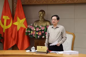 Phó Thủ tướng Hồ Quốc Dũng chủ trì cuộc làm việc với Bộ Khoa học và Công nghệ, Bộ Nông nghiệp và Môi trường, Bộ Dân tộc và Tôn giáo về cắt giảm, đơn giản hoá thủ tục hành chính, điều kiện kinh doanh - Ảnh: VGP/Gia Huy 