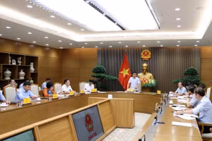 Phó Thủ tướng Nguyễn Văn Thắng chủ trì cuộc họp - Ảnh: VGP/Đức Tuân