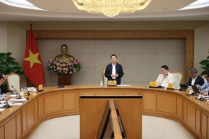 Phó Thủ tướng Chính phủ Hồ Đức Phớc chủ trì cuộc họp cơ cấu lại Tổng công ty Đường sắt Việt Nam giai đoạn 2026-2030, tầm nhìn 2035 - Ảnh: VGP/Trần Mạnh