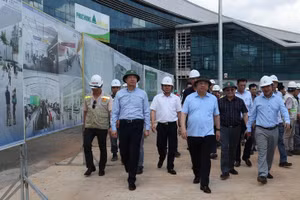 Phó Thủ tướng Thường trực Phạm Gia Túc kiểm tra Dự án sân bay Long Thành - Ảnh VGP