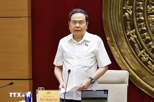 Chủ tịch Quốc hội Trần Thanh Mẫn phát biểu - Ảnh: TTXVN