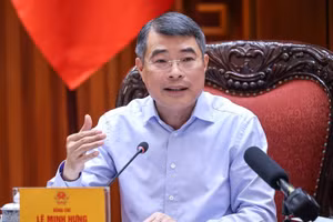 Thủ tướng Lê Minh Hưng khẳng định chủ trương của Đảng về phát triển Trung tâm tài chính đã rất rõ - Ảnh: VGP/Nhật Bắc