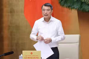 Đồng chí Lê Minh Hưng, Ủy viên Bộ Chính trị, Bí thư Đảng ủy Chính phủ, Thủ tướng Chính phủ chủ trì phiên họp Chính phủ thường kỳ tháng 5 năm 2026 - Ảnh: VGP/Nhật Bắc.