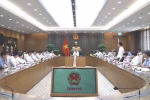 Các đại biểu phát biểu ý kiến tại cuộc họp - Ảnh: VGP/Phương Nguyên